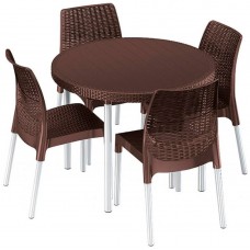 Комплект мебели KETER Jersey Set, коричневый