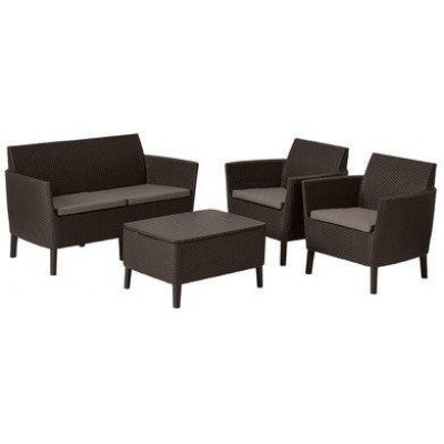 Комплект мебели Salemo 2-sofa set (Салемо), коричневый фото