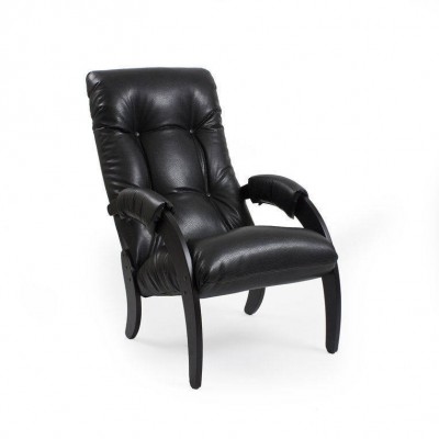 Кресло для отдыха Комфорт Модель 61 венге/ Vegas Lite Black фото