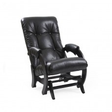 Кресло-качалка глайдер Комфорт Модель 68 венге/ Vegas Lite Black