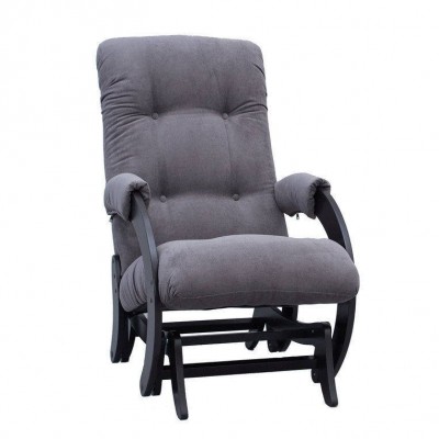Кресло-качалка глайдер Комфорт Модель 68 венге/ Verona Antrazite Grey фото