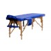 Массажный стол Atlas Sport 70 см складной 3-с деревянный синий фото
