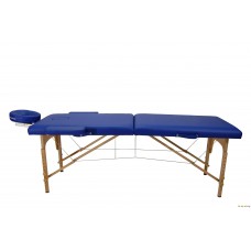 Массажный стол Atlas Sport складной 2-с деревянный синий