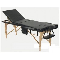 Массажный стол Atlas Sport складной 3-с деревянный чёрный