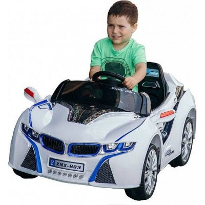 Детский электромобиль BMW i8 BJ803, цвет белый фото