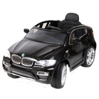 Детский электромобиль WINGO BMW X6 NEW LUX черный