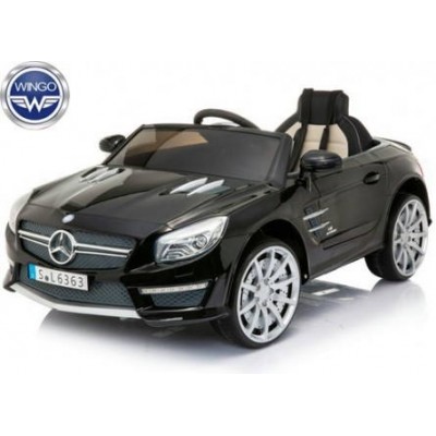 Детский электромобиль WINGO MERCEDES SL63 LUX (Лицензионная модель) Черный фото