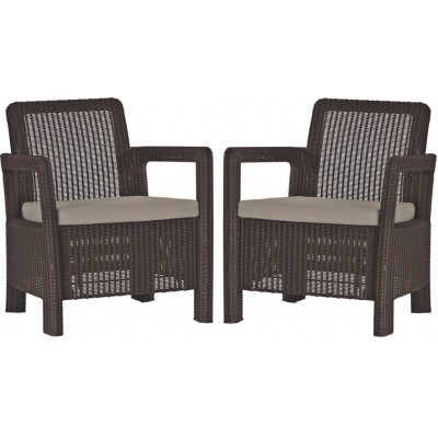 Комплект мебели Tarifa 2 chairs, серый фото