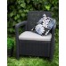 Комплект мебели Tarifa 2 chairs, серый 1 фото