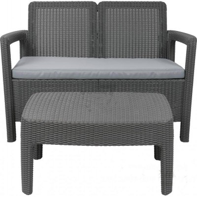 Комплект мебели Tarifa sofa+table (диван и столик), серый фото