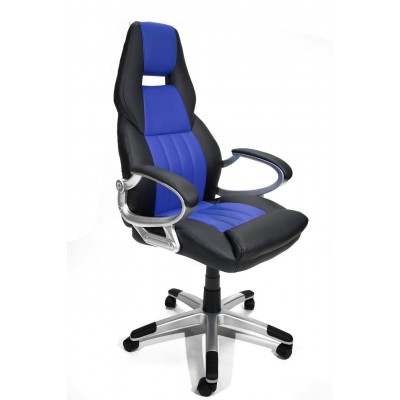 Офисное кресло Calviano Carrera (NF-6623) черно-синее фото