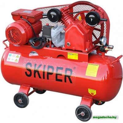Воздушный компрессор SKIPER IBL2070А (до 300 л/мин, 8 атм, 70 л, 220 В, 2.2 кВт) фото