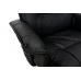 Массажное кресло с пуфом Calviano TV Relax (чёрное) 2 фото