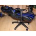 Офисное кресло Aerocool AC120 AIR-BB черно-синий с перфорацией 3 фото