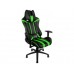 Офисное кресло Aerocool AC120 AIR-BG черно-зеленый с перфорацией 1 фото