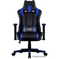 Офисное кресло Aerocool AC220 AIR-BB черно-синий с перфорацией