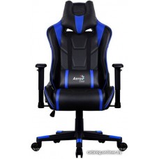 Офисное кресло Aerocool AC220 AIR-BB черно-синий с перфорацией