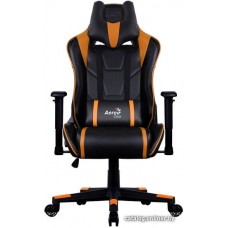 Офисное кресло Aerocool AC220 AIR-BO черно-оранжевый с перфорацией