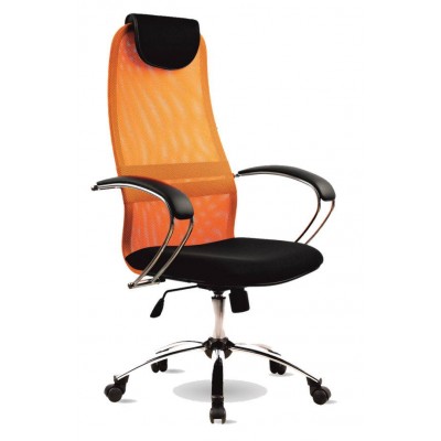 Офисное кресло BK-8CH Оранжевый Спинка-Оранжевый                        Сиденье-Черный фото