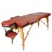 Массажный стол Atlas Sport складной 2-с деревянный 70 см бургунди фото